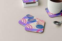 Dekoratif Bardak Altlığı Minimal Desen 208