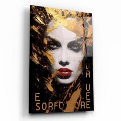 Kadın Cam Tablo Özel Tasarım Ofis, Mutfak Çocuk Odası, Salon Dekorasyon