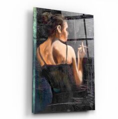 Kadın Cam Tablo Özel Tasarım Ofis, Mutfak Çocuk Odası, Salon Dekorasyon