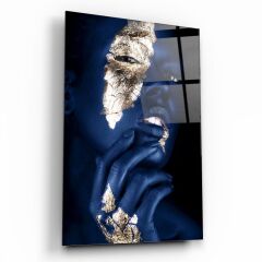 Kadın Model Cam Tablo Özel Tasarım Ofis, Mutfak Çocuk Odası, Salon Dekorasyon