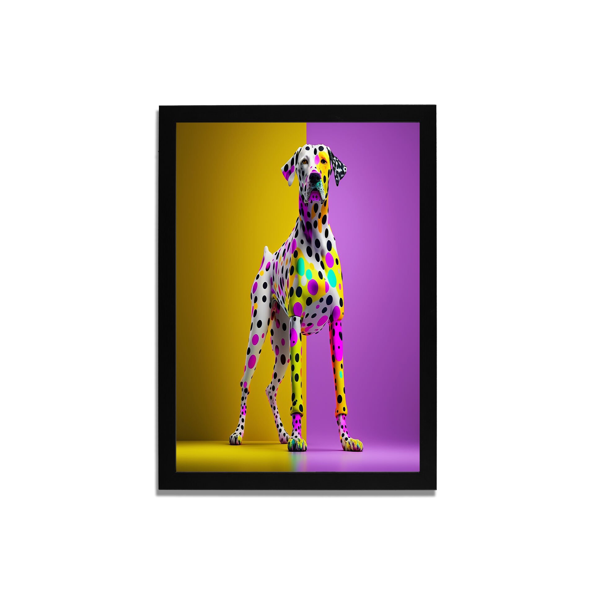 Yapay Zeka Görselli MDF Plastik Çerçeveli Dekoratif Tablo