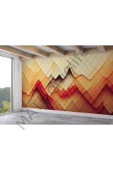İskandinav Tarzı Modern Desenli Duvar Kağıdı-5763