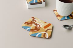 Dekoratif Bardak Altlığı Minimal Desen 228