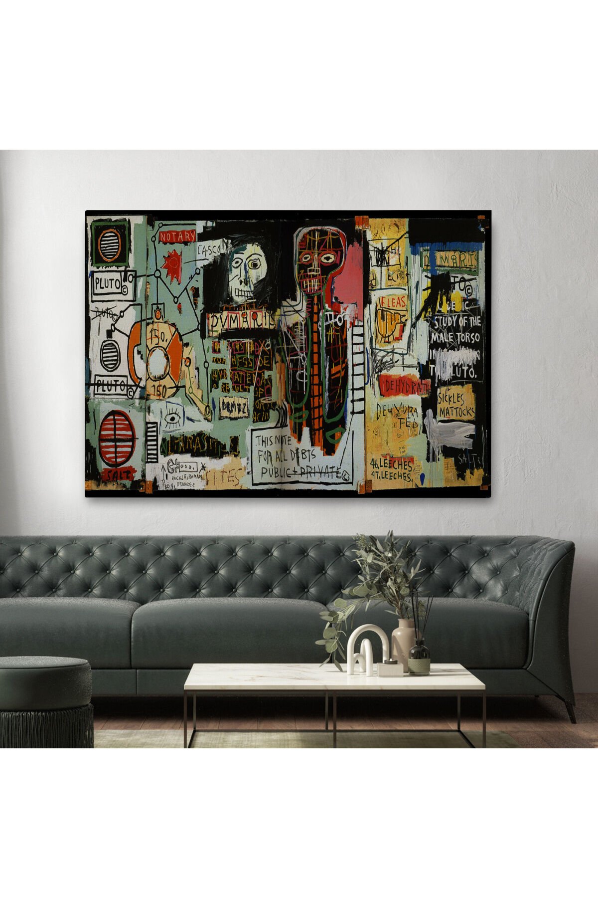 Jean Michel Basquiat Notary Kanvas Tablo-5002
