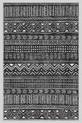 Vintage Desenli Halı, Pamuk Dokuma Pamuklu Taban Dekoratif Halı Kilim 45 - 60 x 100