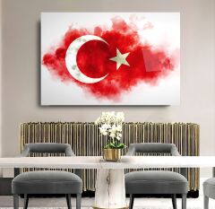 Bayrak Cam Tablo Özel Tasarım Ofis, Mutfak Çocuk Odası, Salon Dekorasyon