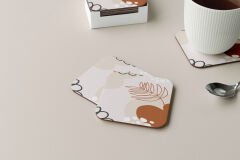 Dekoratif Bardak Altlığı Minimal Desen 241