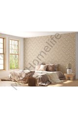 Pastel Renkli Geometrik Desenli Duvar Kağıdı-5782