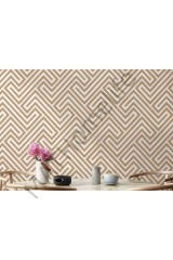 Pastel Renkli Geometrik Desenli Duvar Kağıdı-5782