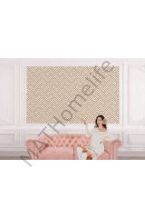 Pastel Renkli Geometrik Desenli Duvar Kağıdı-5782