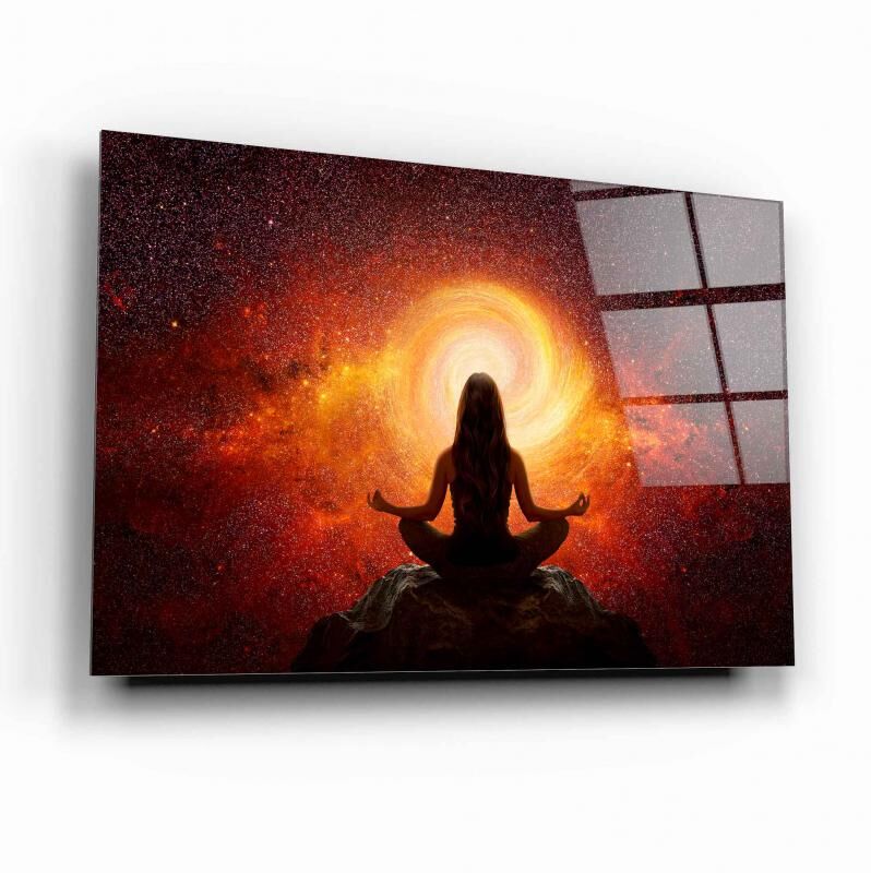 Meditasyon Cam Tablo Özel Tasarım Ofis, Mutfak Çocuk Odası, Salon Dekorasyon