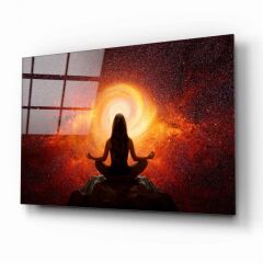 Meditasyon Cam Tablo Özel Tasarım Ofis, Mutfak Çocuk Odası, Salon Dekorasyon