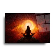 Meditasyon Cam Tablo Özel Tasarım Ofis, Mutfak Çocuk Odası, Salon Dekorasyon