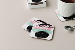Dekoratif Bardak Altlığı Minimal Desen 252