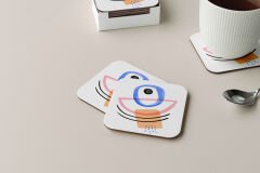 Dekoratif Bardak Altlığı Minimal Desen 254