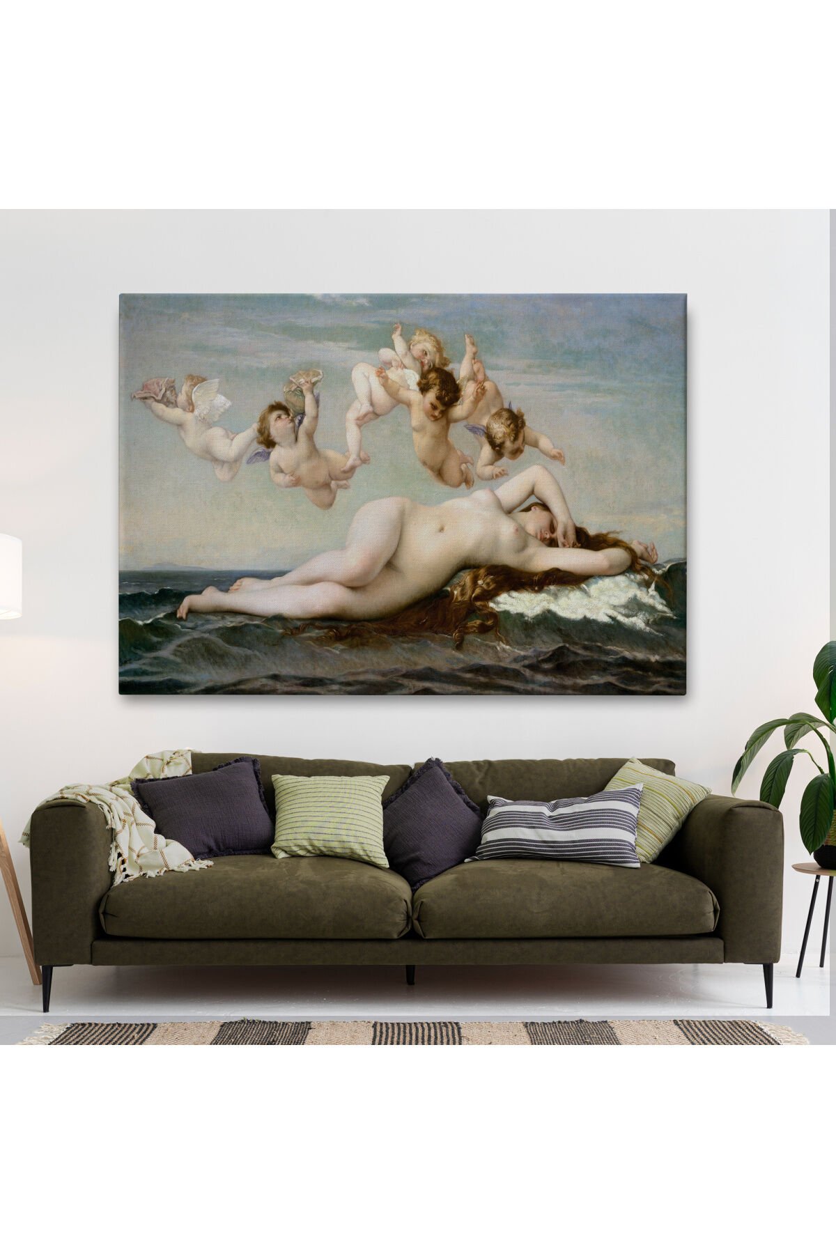 Alexandre Cabanel'in Venüsün Doğuşu İsimli Eseri Kanvas Tablo, The Birth Of Venus-5028