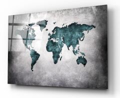 Harita Cam Tablo Özel Tasarım Ofis, Mutfak Çocuk Odası, Salon Dekorasyon