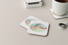 Dekoratif Bardak Altlığı Minimal Desen 267