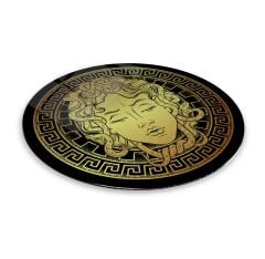Medusa Yuvarlak Cam Tablo | Hediyelik, Dekoratif, Ofis, Mutfak