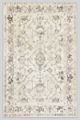 Vintage Desenli Halı, Pamuk Dokuma Pamuklu Taban Dekoratif Halı Kilim 87 - 60 x 100