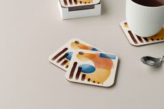 Dekoratif Bardak Altlığı Minimal Desen 279