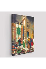 Jean Leon Gerome Halı Tüccarı Duvar Tablosu-6452