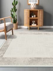 Vintage Desenli Halı, Pamuk Dokuma Pamuklu Taban Dekoratif Halı Kilim 97 - 60 x 100