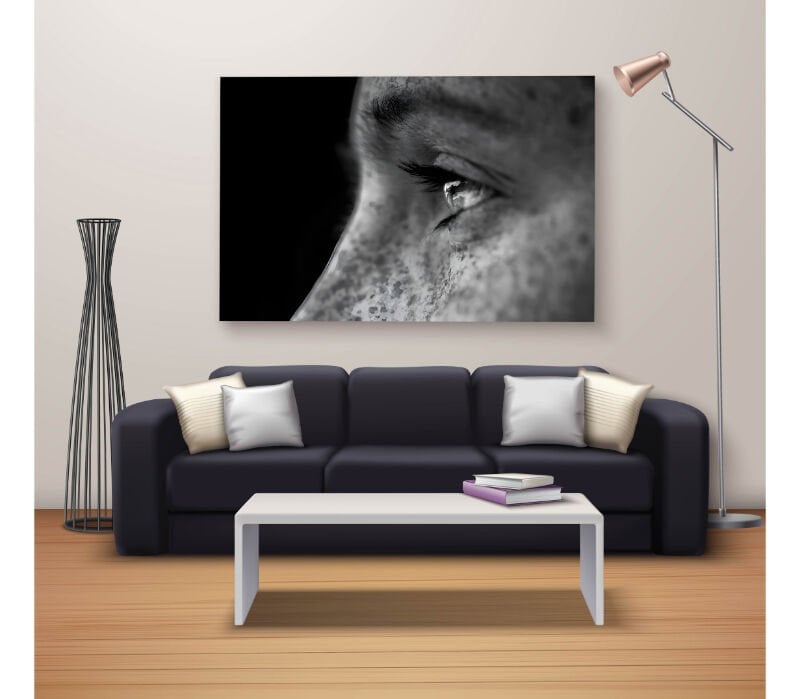 Dekoratif Baskı Özel Tasarım Dikdödrtgen Kanvas Tablo 1589