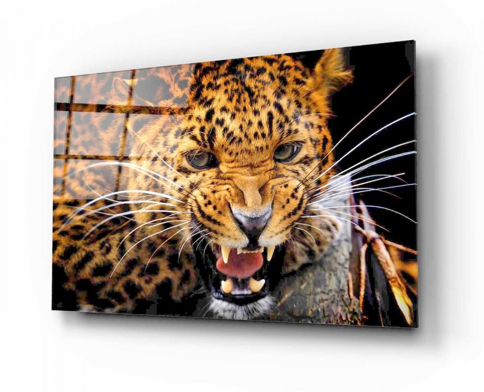 Leopar Cam Tablo Özel Tasarım Ofis, Mutfak Çocuk Odası, Salon Dekorasyon