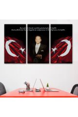 Beni Görmek Demek, Mutlaka Yüzümü Görmek Demek Değilidir Yazılı Atatürk Tablosu-5075