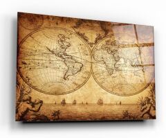 Harita Cam Tablo Özel Tasarım Ofis, Mutfak Çocuk Odası, Salon Dekorasyon