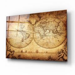 Harita Cam Tablo Özel Tasarım Ofis, Mutfak Çocuk Odası, Salon Dekorasyon