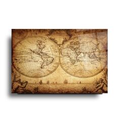 Harita Cam Tablo Özel Tasarım Ofis, Mutfak Çocuk Odası, Salon Dekorasyon