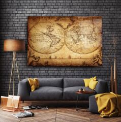 Harita Cam Tablo Özel Tasarım Ofis, Mutfak Çocuk Odası, Salon Dekorasyon