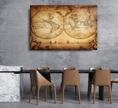 Harita Cam Tablo Özel Tasarım Ofis, Mutfak Çocuk Odası, Salon Dekorasyon