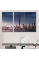 Kanada Toronto Manzarası Kanvas Tablo-5079