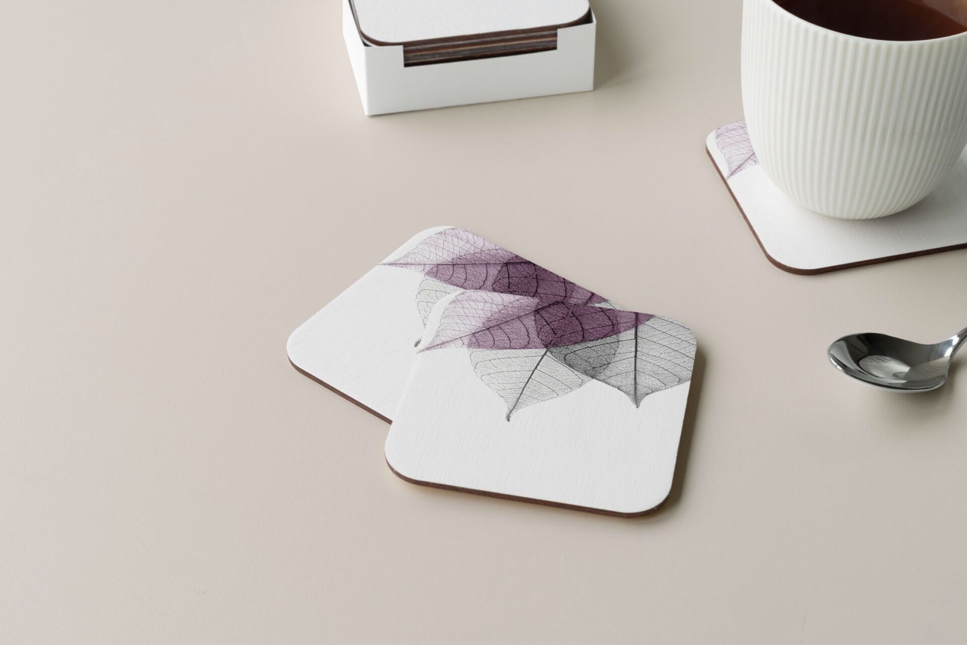 Dekoratif Bardak Altlığı Minimal Desen 310