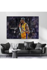 Kobe Bryant Invincible Black Mamba Kanvas Tablo-5086
