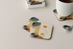 Dekoratif Bardak Altlığı Minimal Desen 325