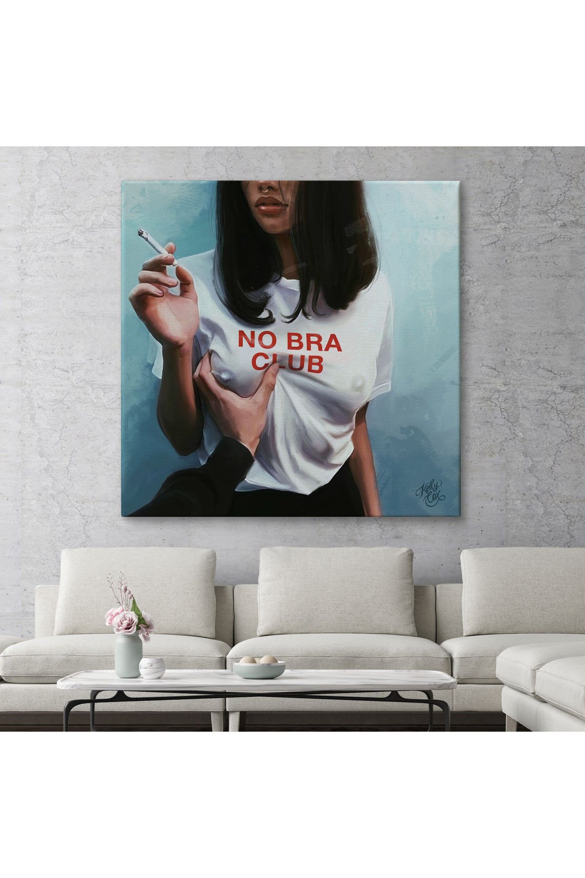 No Bra Club, Sütyensizler Külübü Kanvas Tablo-5102