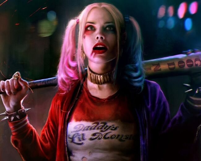 Kanvas Harley Quinn 3 Sayılarla Boyama Seti Kasnaklı