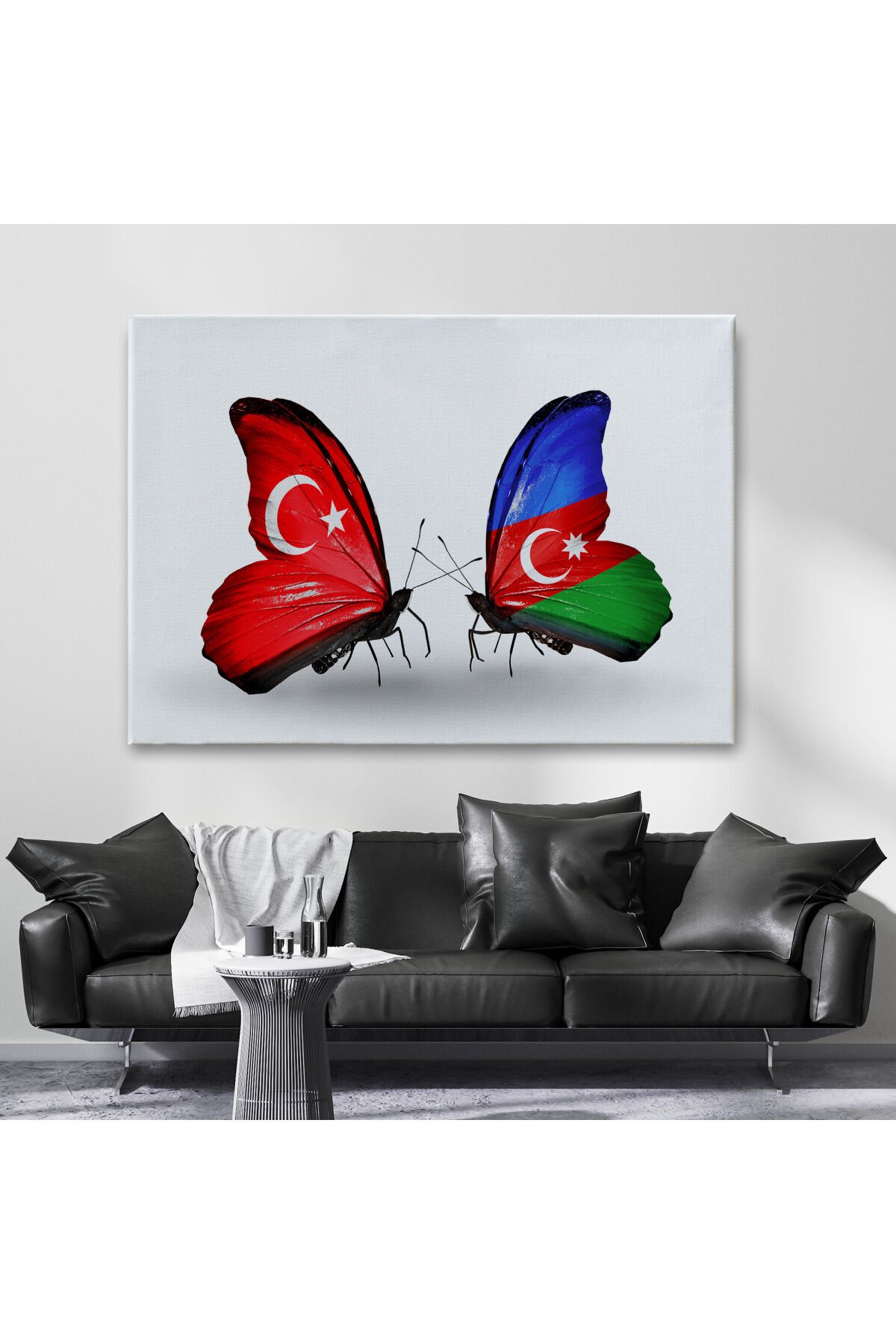 Azerbaycan Türkiye Dekoratif Kanvas Tablo-6501