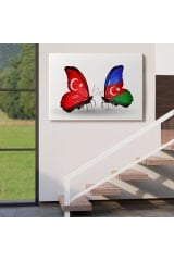 Azerbaycan Türkiye Dekoratif Kanvas Tablo-6501