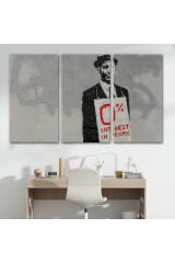 Banksy % 0 Faiz Oranı İsimli Çalışması Kanvas Tablo / % 0 Interest In People-5110