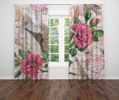 3D Baskılı Fon Perde - 280 x 240