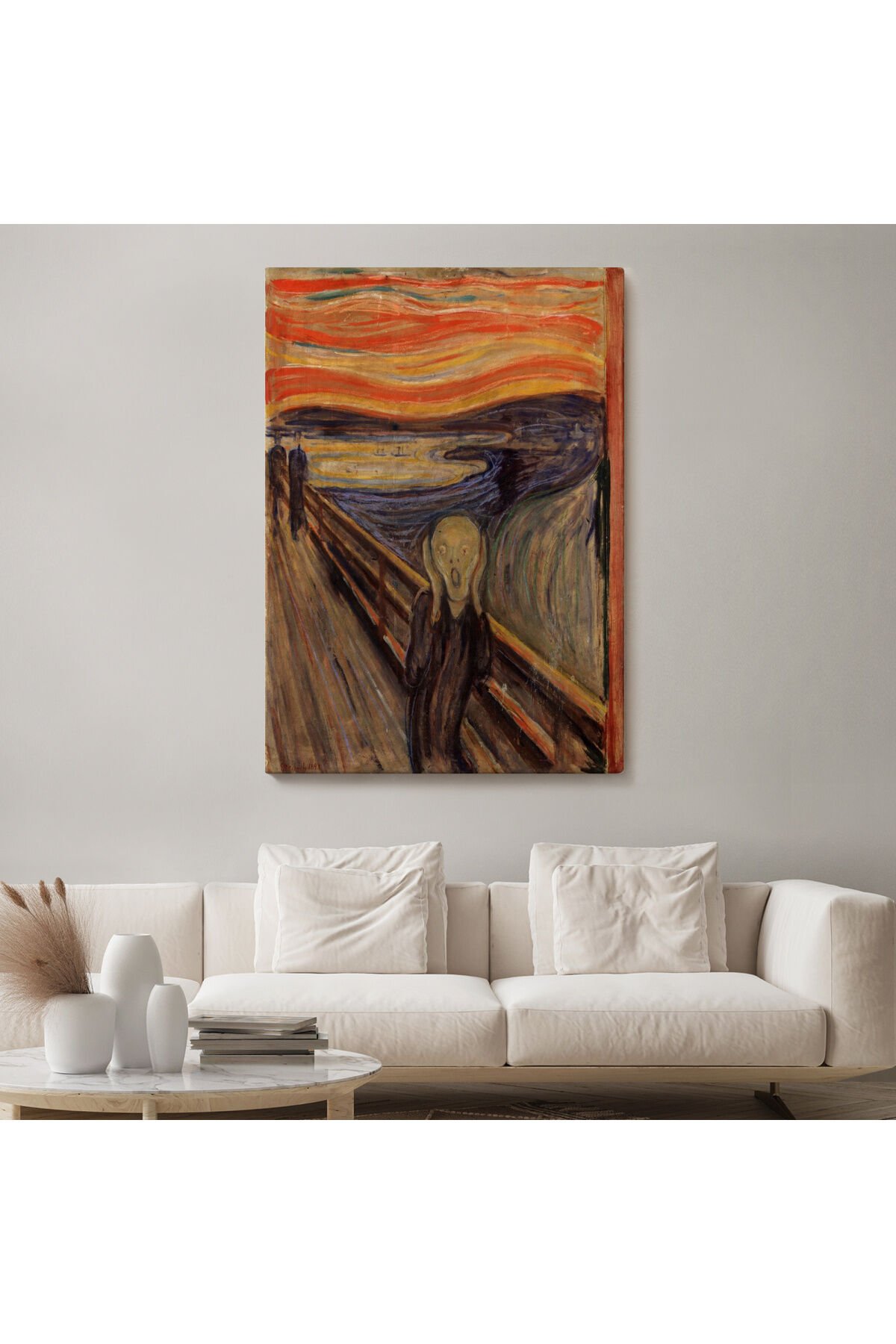 Edvard Munch'un Çığlık İsimli Eseri Kanvas Tablo-5116