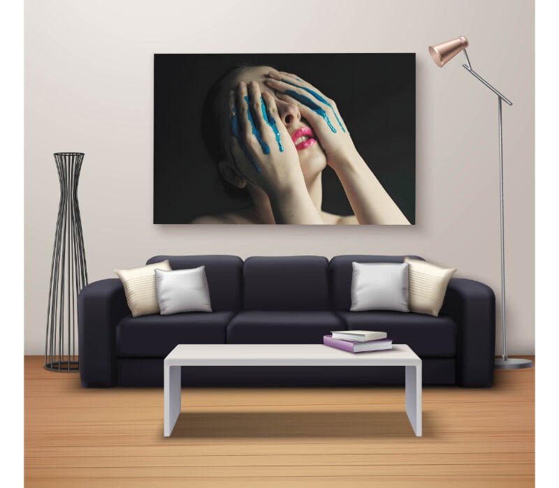 Dekoratif Baskı Özel Tasarım Dikdödrtgen Kanvas Tablo 1648