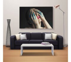 Dekoratif Baskı Özel Tasarım Dikdödrtgen Kanvas Tablo 1648