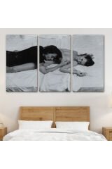 Johnny Depp ve Kate Moss Duvar Tablosu, Siyah Beyaz-6525