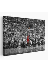 Michael Jordan Üçlük Şutu Kanvas Tablo-5139